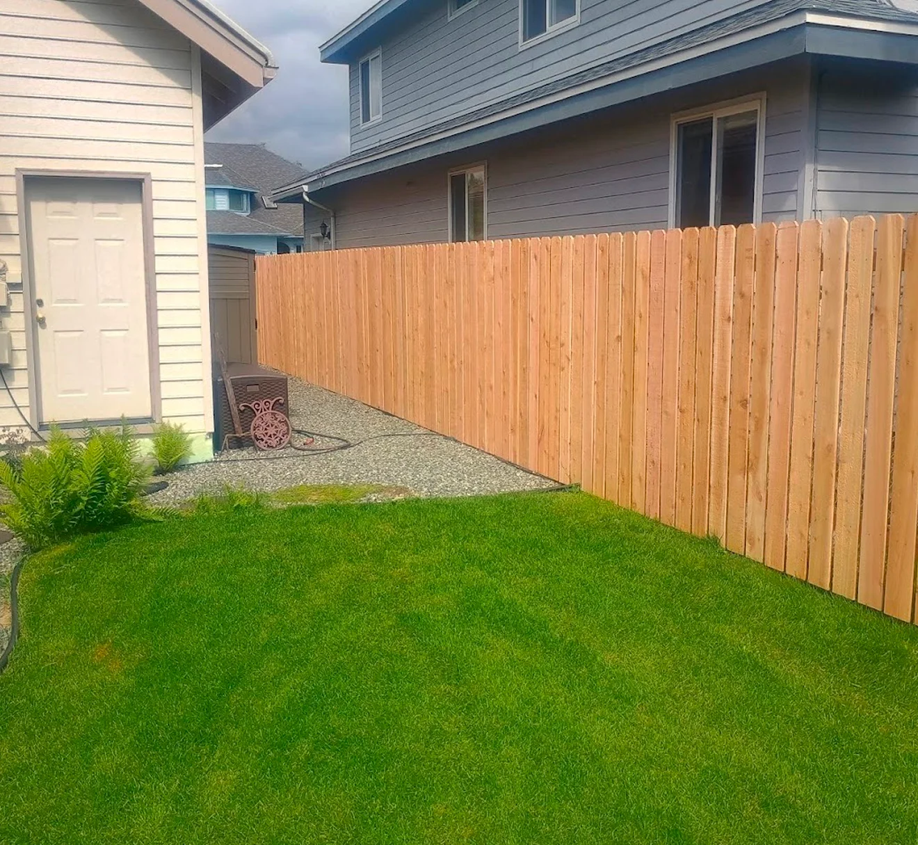 Clean finished fence project by Anchor Fenceworks